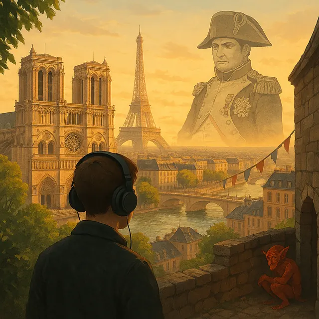 Paris self-guided audio tour app