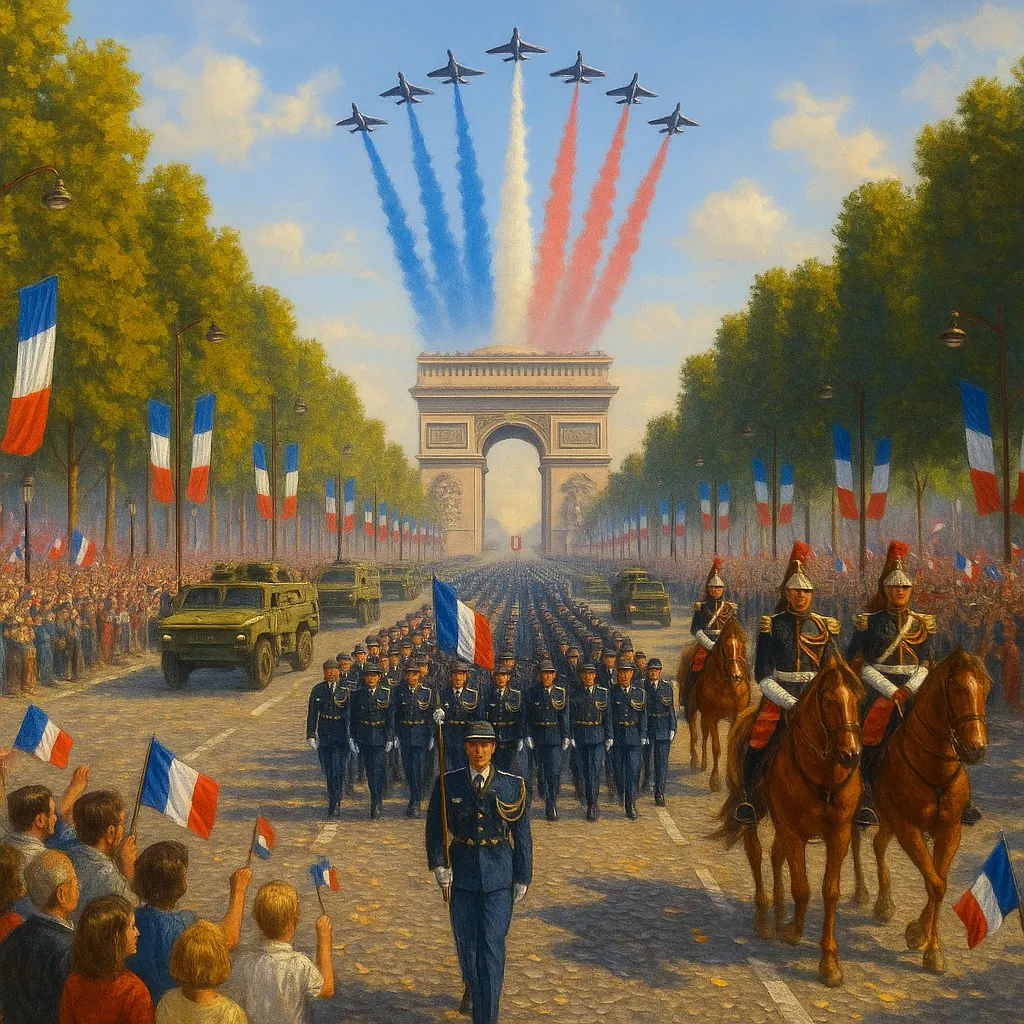 Paris festivities including Bastille Day and city celebrations